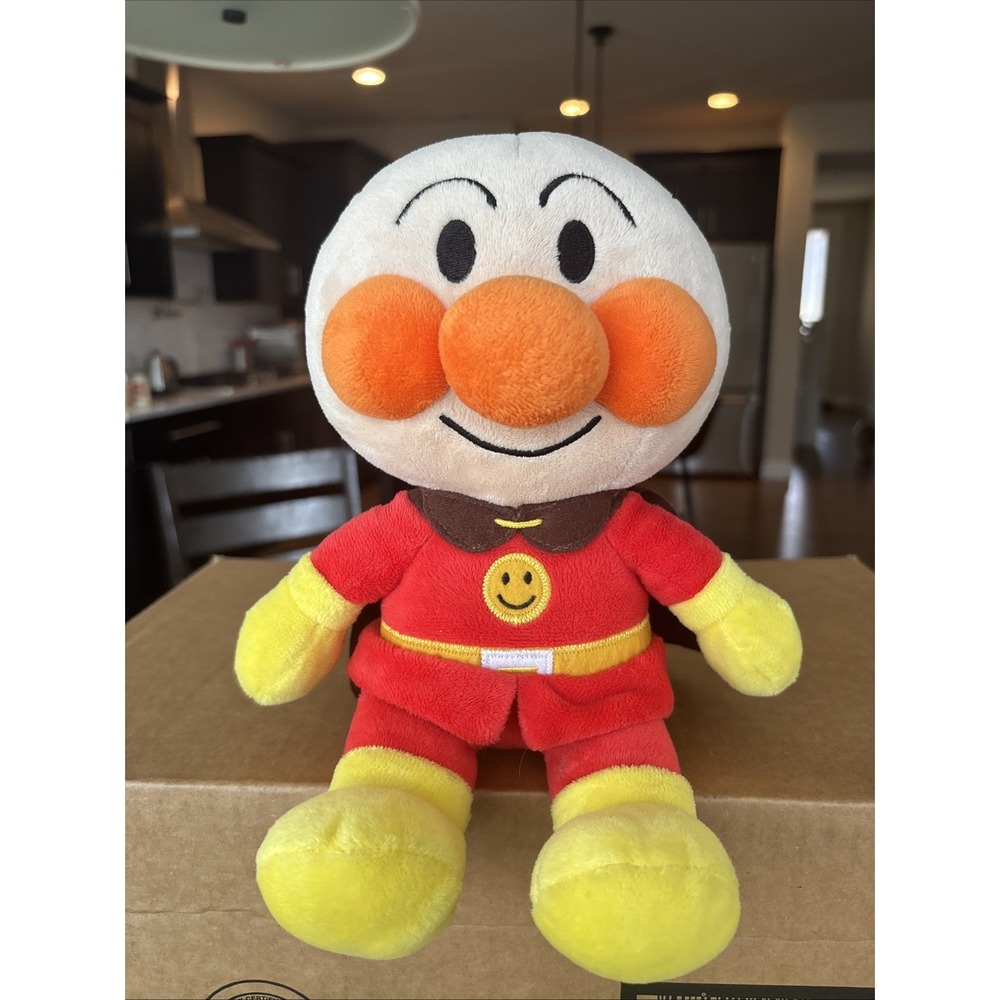 Vintage Anpanman stuffed toy Sega Toys‎ 12" EUC